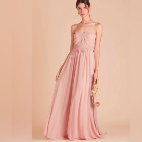 Birdy Grey Dresses & Skirts - Birdy Grey GRACE CONVERTIBLE DRESS Rose Quartz Dusty Rose Small NEW NWT